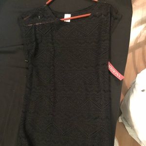 Little black Lacey beach cover up